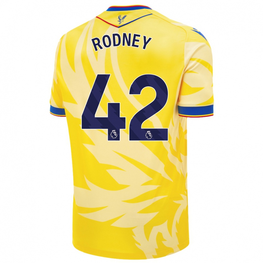 Kandiny Kinderen Kaden Rodney #42 Geel Uitshirt Uittenue 2024/25 T-Shirt