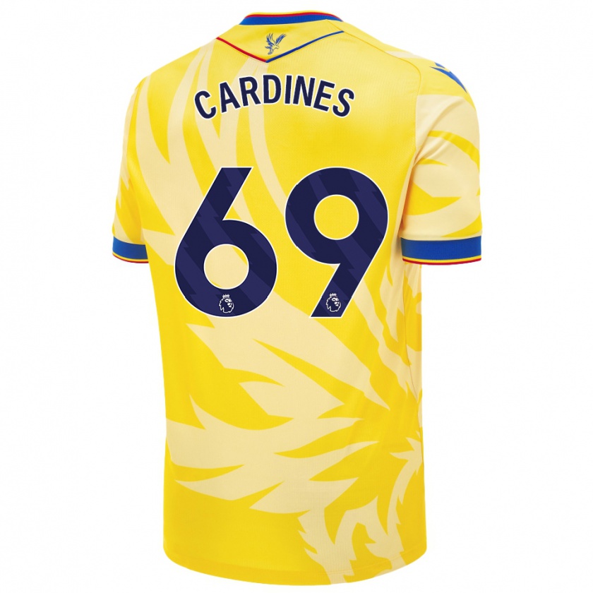 Kandiny Bambino Maglia Rio Cardines #69 Giallo Kit Gara Away 2024/25 Maglietta