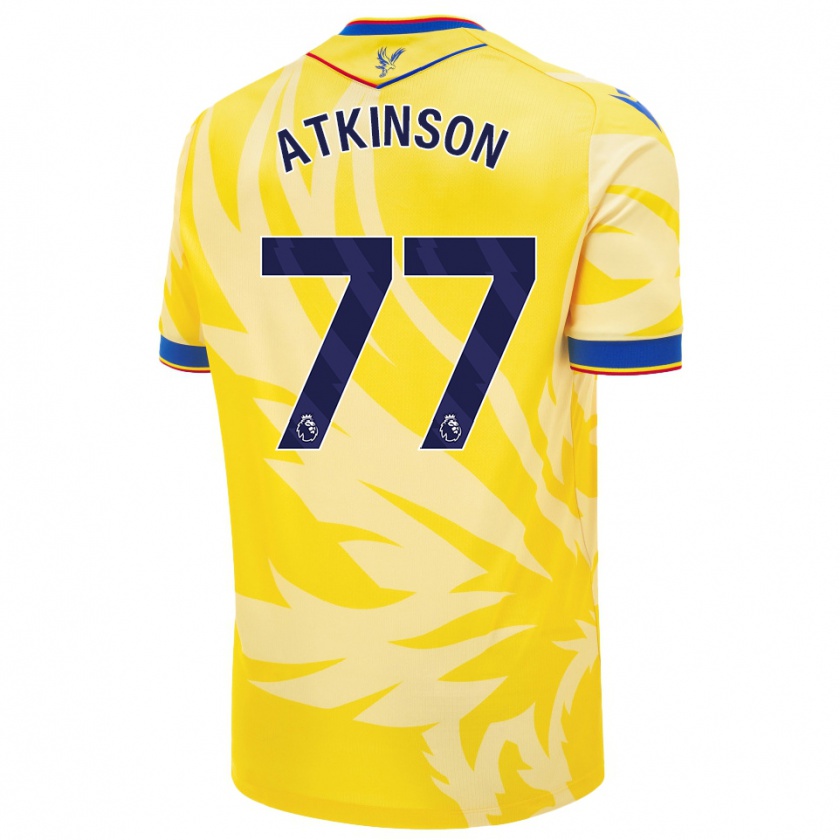 Kandiny Kinderen Isibeal Atkinson #77 Geel Uitshirt Uittenue 2024/25 T-Shirt