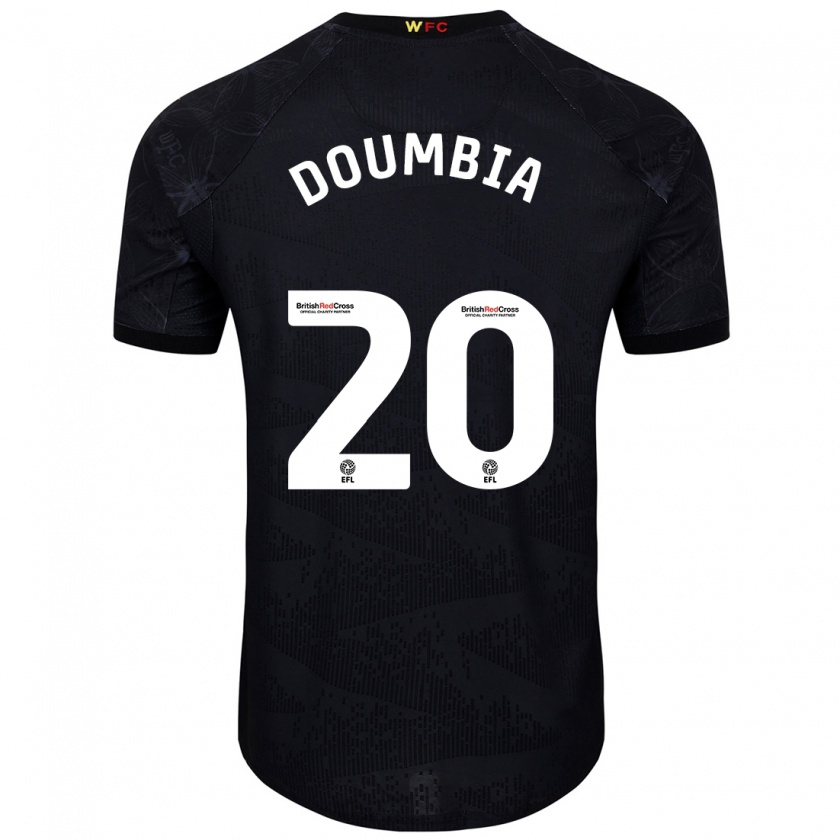 Kandiny Kinderen Mamadou Doumbia #20 Zwart Wit Uitshirt Uittenue 2024/25 T-Shirt