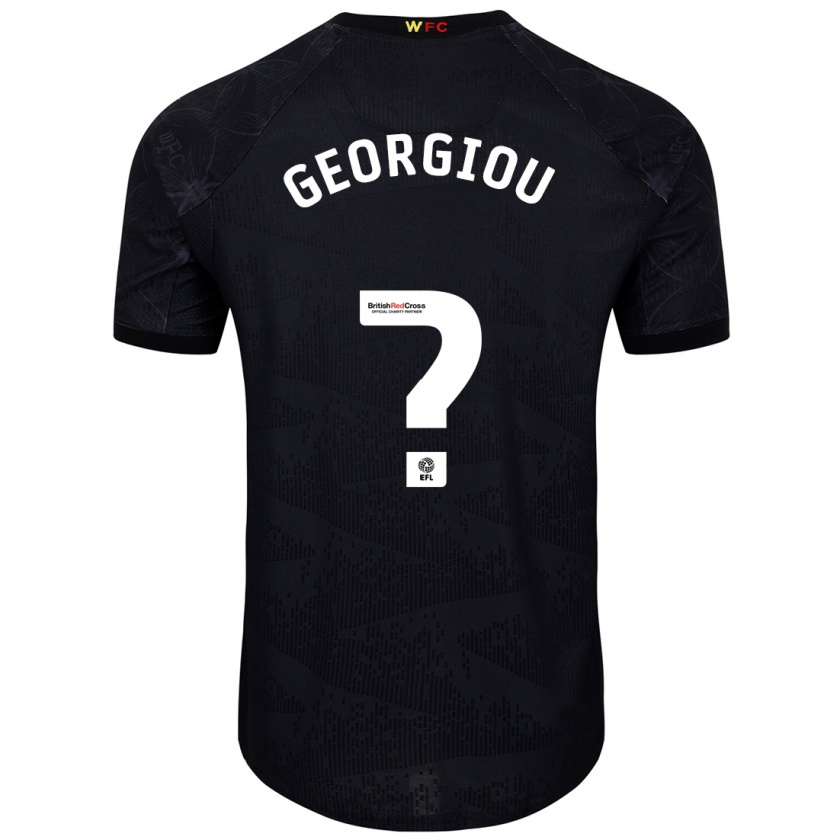 Kandiny Kinder Thomas Georgiou #0 Schwarz Weiß Auswärtstrikot Trikot 2024/25 T-Shirt Österreich