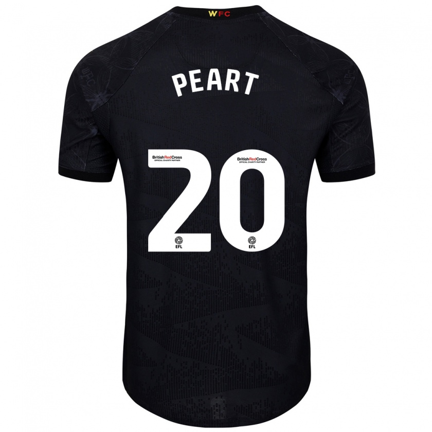 Kandiny Kinderen Kalani Peart #20 Zwart Wit Uitshirt Uittenue 2024/25 T-Shirt België