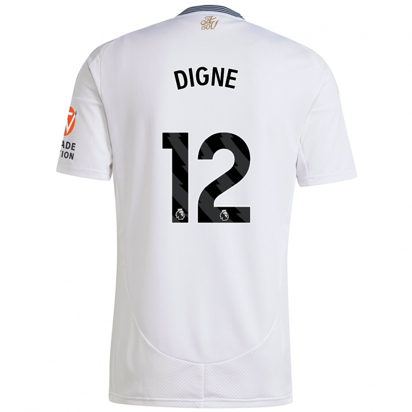 Kandiny Niño Camiseta Lucas Digne #12 Blanco 2ª Equipación 2024/25 La Camisa