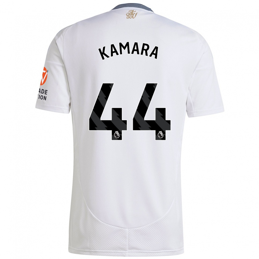 Kandiny Kinderen Boubacar Kamara #44 Wit Uitshirt Uittenue 2024/25 T-Shirt België