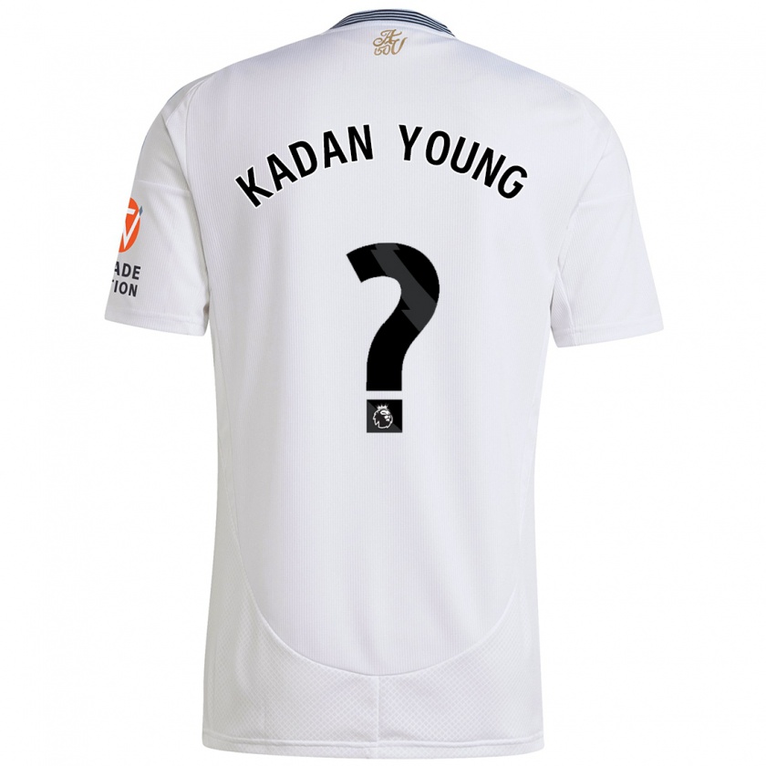 Kandiny Kinderen Kadan Young #0 Wit Uitshirt Uittenue 2024/25 T-Shirt België