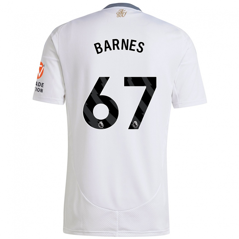 Kandiny Bambino Maglia Mikell Barnes #67 Bianco Kit Gara Away 2024/25 Maglietta