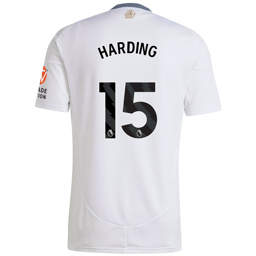 Kandiny Kinderen Natasha Harding #15 Wit Uitshirt Uittenue 2024/25 T-Shirt