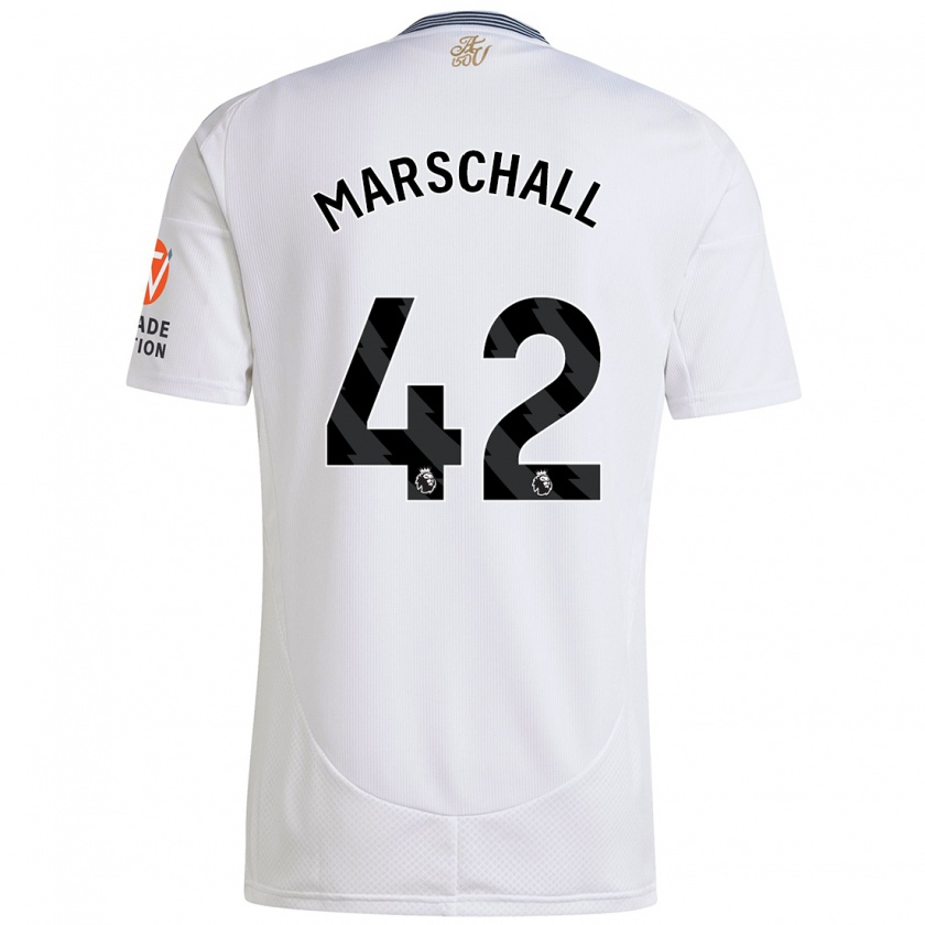 Kandiny Kinder Filip Marschall #42 Weiß Auswärtstrikot Trikot 2024/25 T-Shirt Österreich