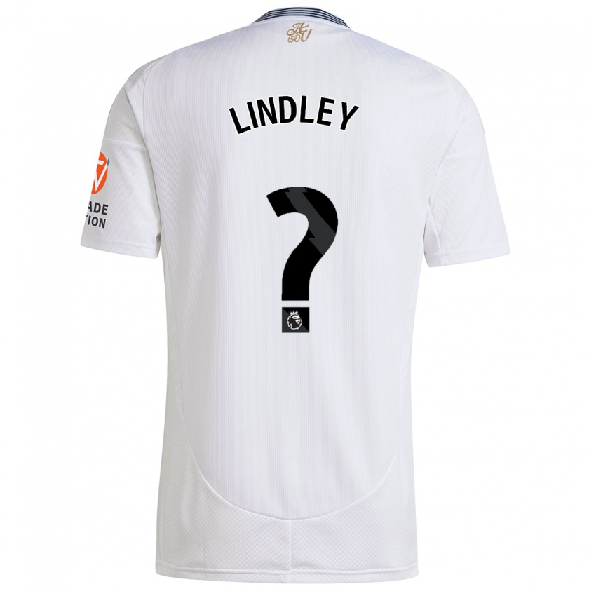 Kandiny Kinderen Hayden Lindley #0 Wit Uitshirt Uittenue 2024/25 T-Shirt