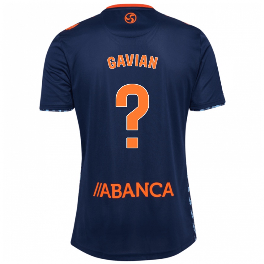 Kandiny Niño Camiseta Pablo Gavian #0 Azul Marino 2ª Equipación 2024/25 La Camisa