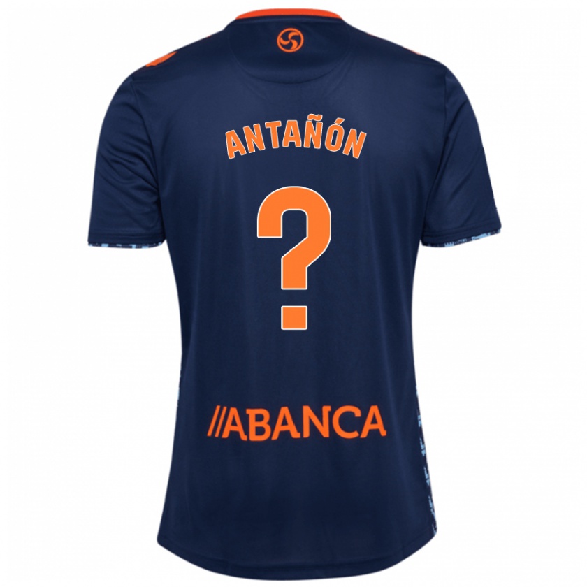 Kandiny Criança Camisola Andrés Antañón #0 Azul Marinho Alternativa 2024/25 Camisa Brasil