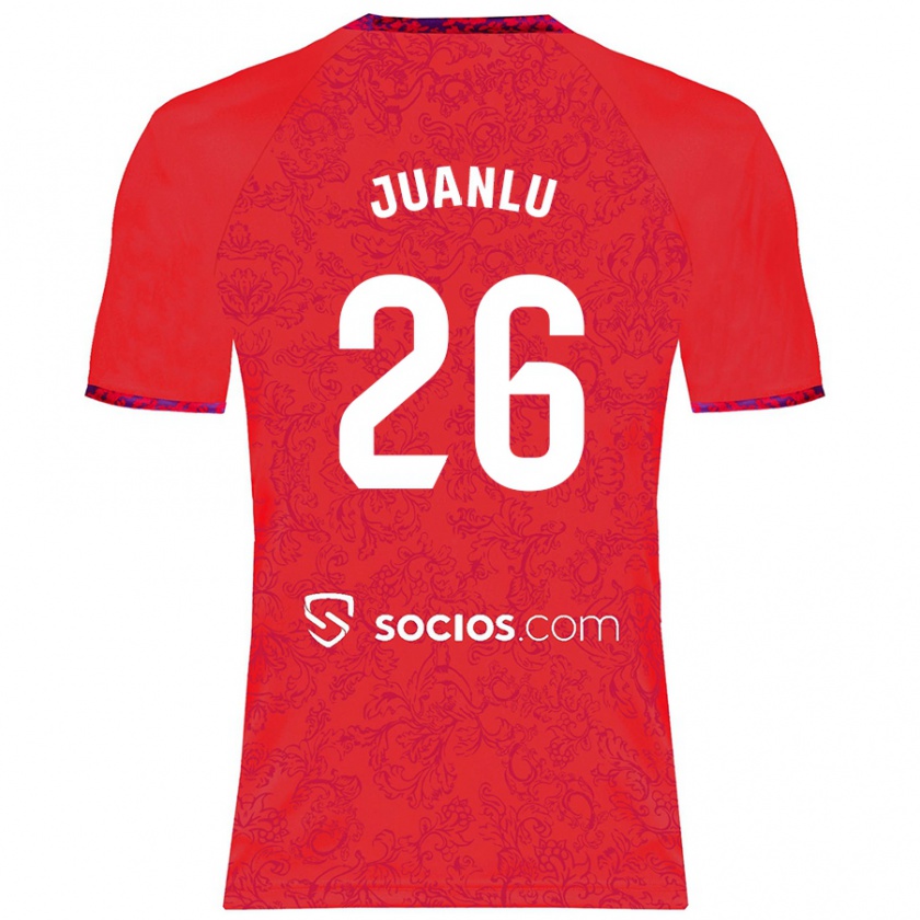 Kandiny Kinderen Juanlu Sánchez #26 Rood Uitshirt Uittenue 2024/25 T-Shirt