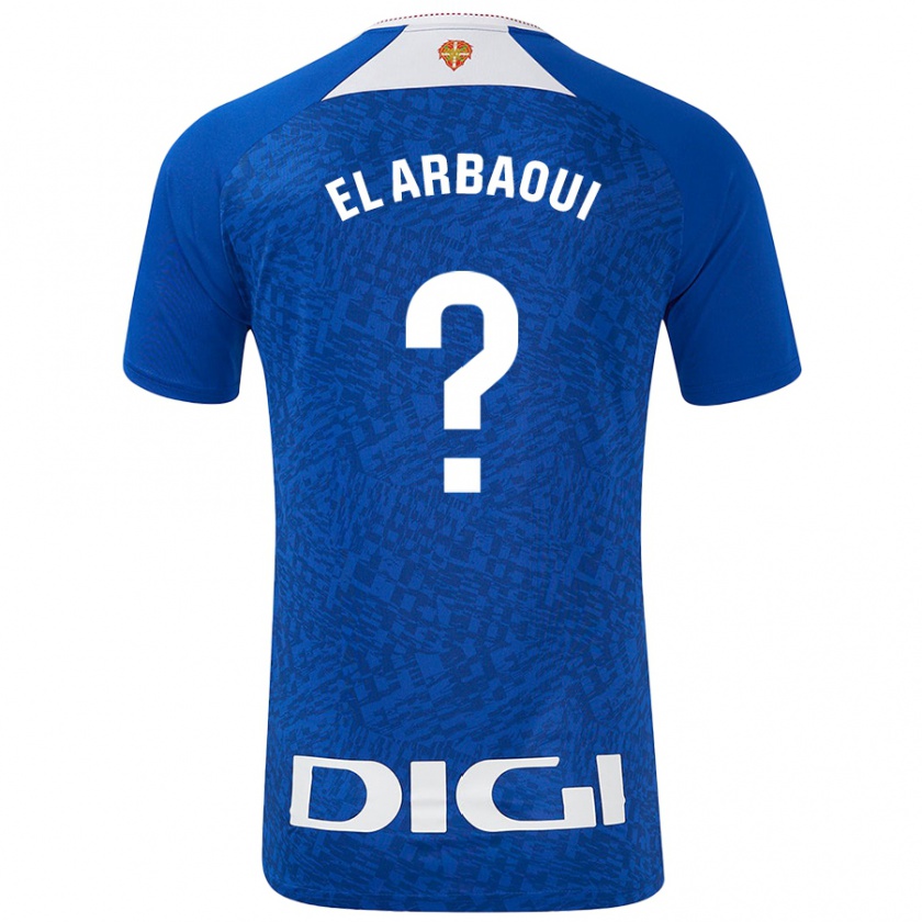 Kandiny Bambino Maglia Ilyas El Arbaoui #0 Blu Royal Kit Gara Away 2024/25 Maglietta