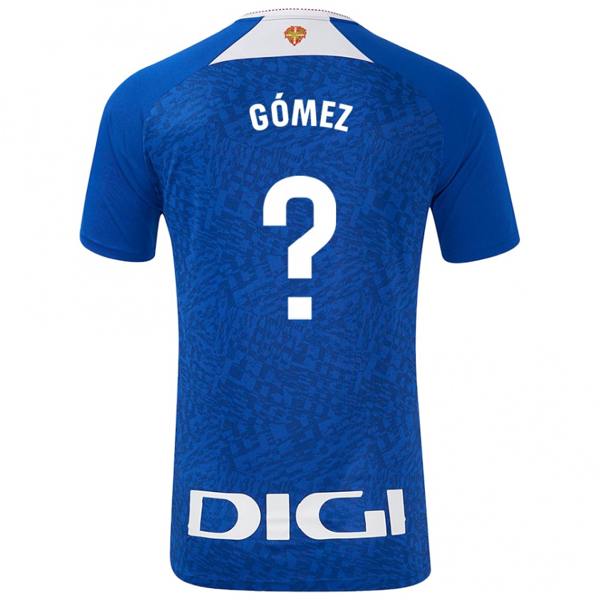 Kandiny Bambino Maglia Xabi Gómez #0 Blu Royal Kit Gara Away 2024/25 Maglietta