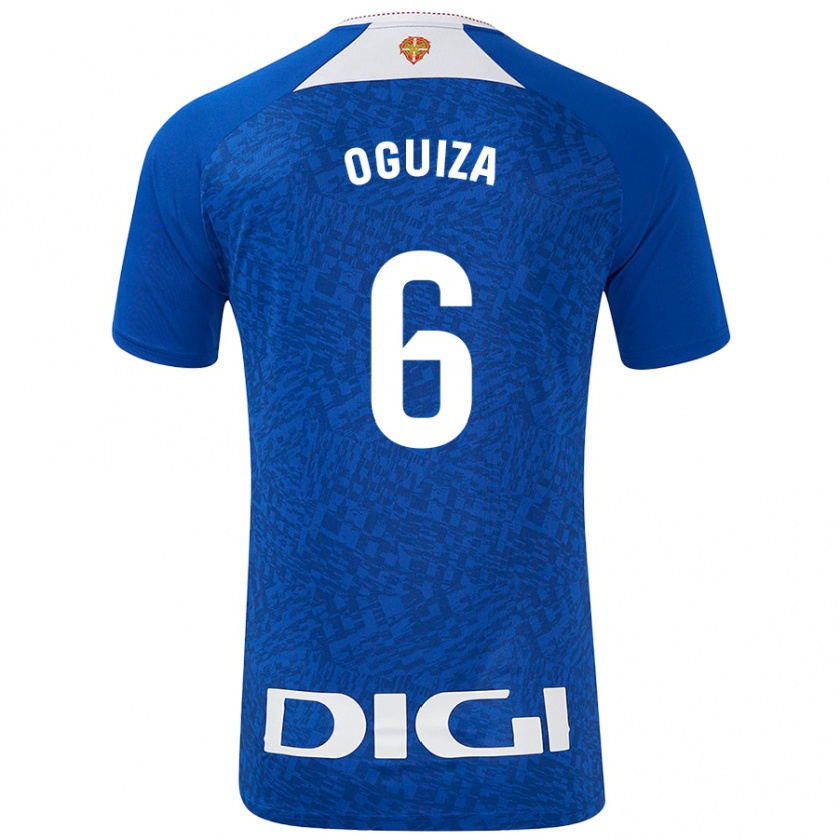 Kandiny Bambino Maglia Irene Oguiza #6 Blu Royal Kit Gara Away 2024/25 Maglietta