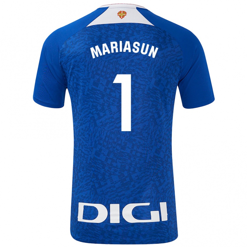 Kandiny Bambino Maglia María Asunción Quiñones Goikoetxea #1 Blu Royal Kit Gara Away 2024/25 Maglietta