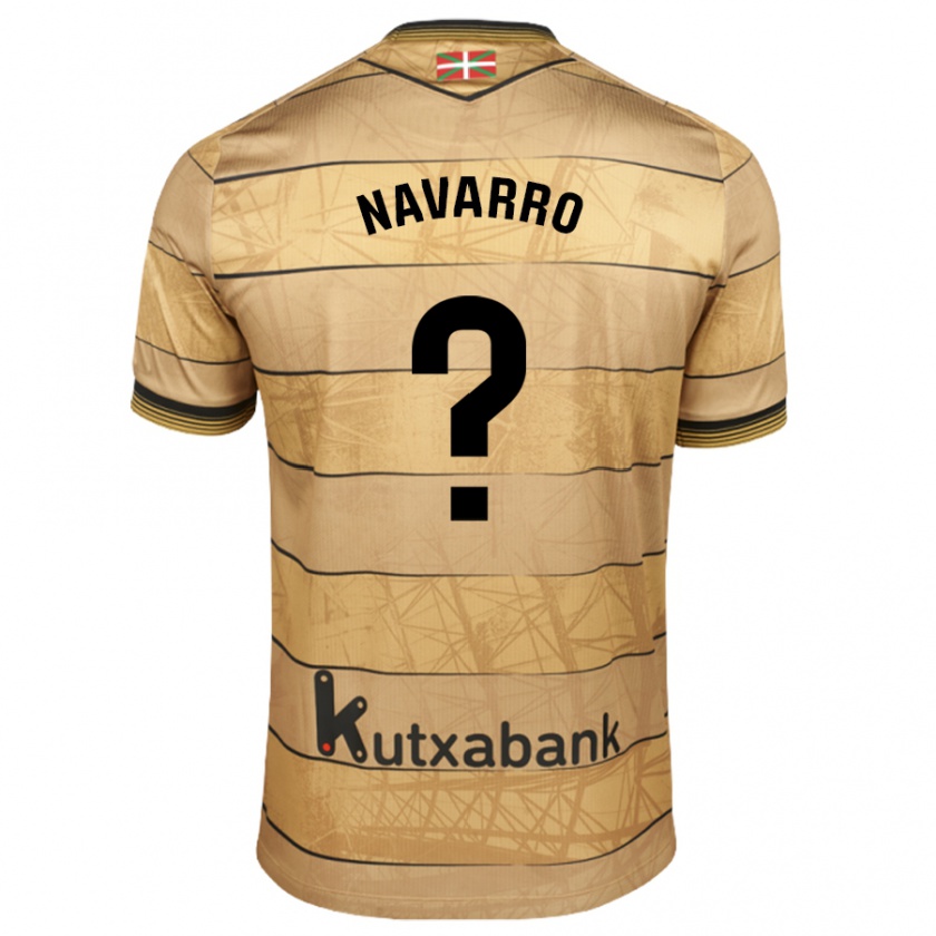 Kandiny Niño Camiseta Robert Navarro #0 Marrón 2ª Equipación 2024/25 La Camisa México