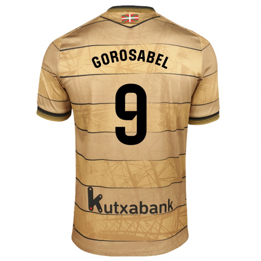 Kandiny Kinder Jakes Gorosabel #9 Braun Auswärtstrikot Trikot 2024/25 T-Shirt Österreich