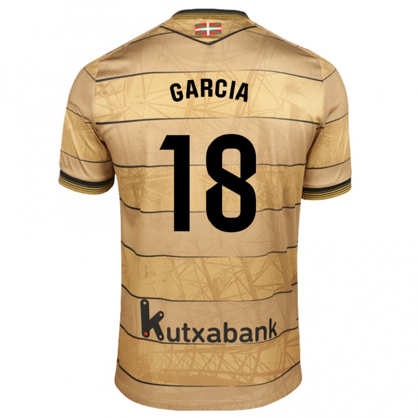 Kandiny Kinder Eder García #18 Braun Auswärtstrikot Trikot 2024/25 T-Shirt Österreich