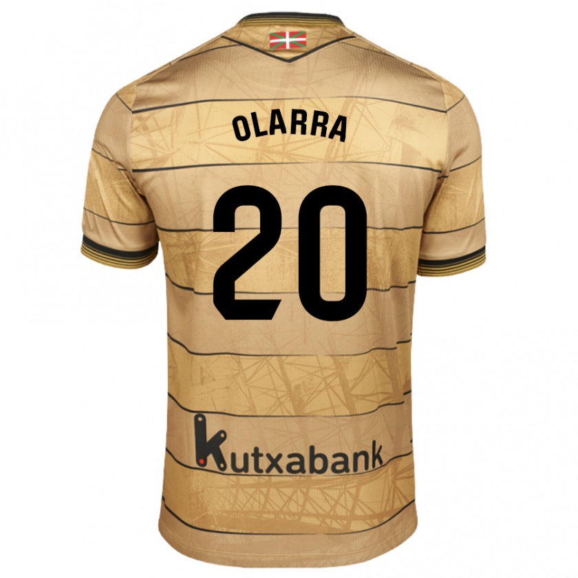 Kandiny Bambino Maglia Aimar Olarra #20 Marrone Kit Gara Away 2024/25 Maglietta