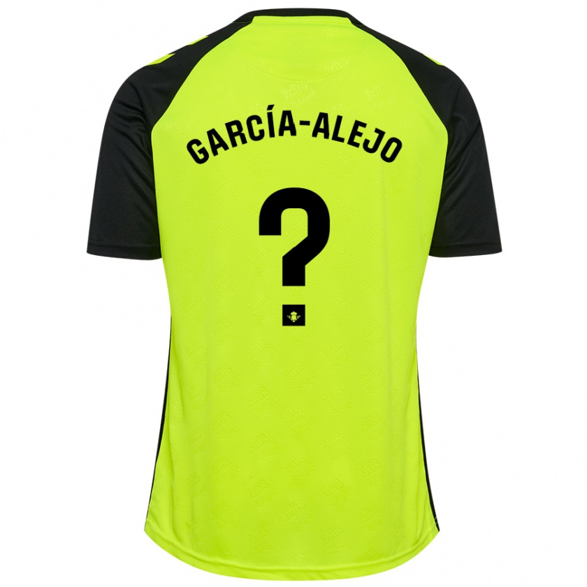 Kandiny Bambino Maglia Raúl García-Alejo #0 Giallo Fluorescente Nero Kit Gara Away 2024/25 Maglietta