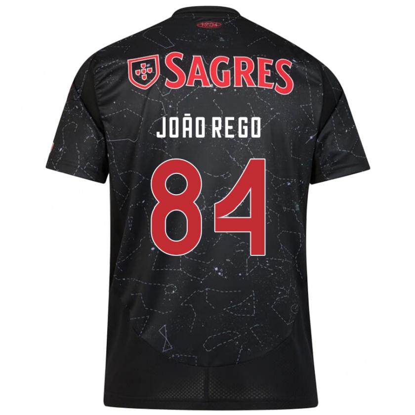 Kandiny Kinder João Rêgo #84 Schwarz Rot Auswärtstrikot Trikot 2024/25 T-Shirt Österreich