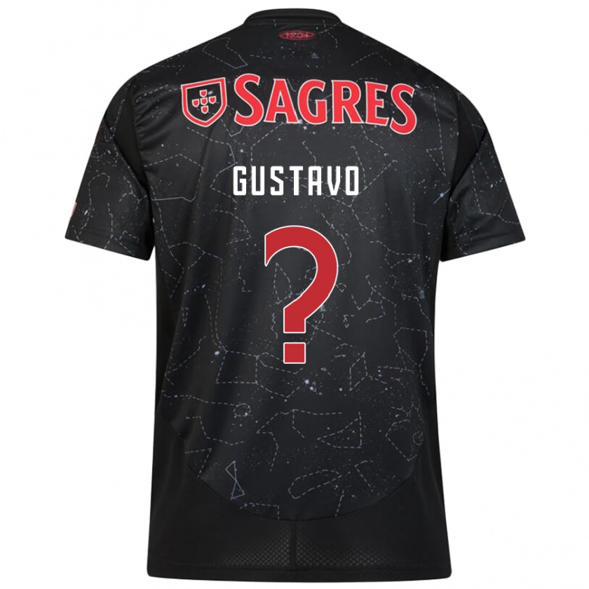 Kandiny Kinder Gustavo Ferreira #0 Schwarz Rot Auswärtstrikot Trikot 2024/25 T-Shirt Österreich