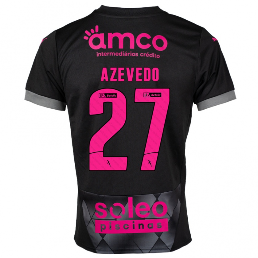 Kandiny Kinderen Mariana Azevedo #27 Zwart Roze Uitshirt Uittenue 2024/25 T-Shirt