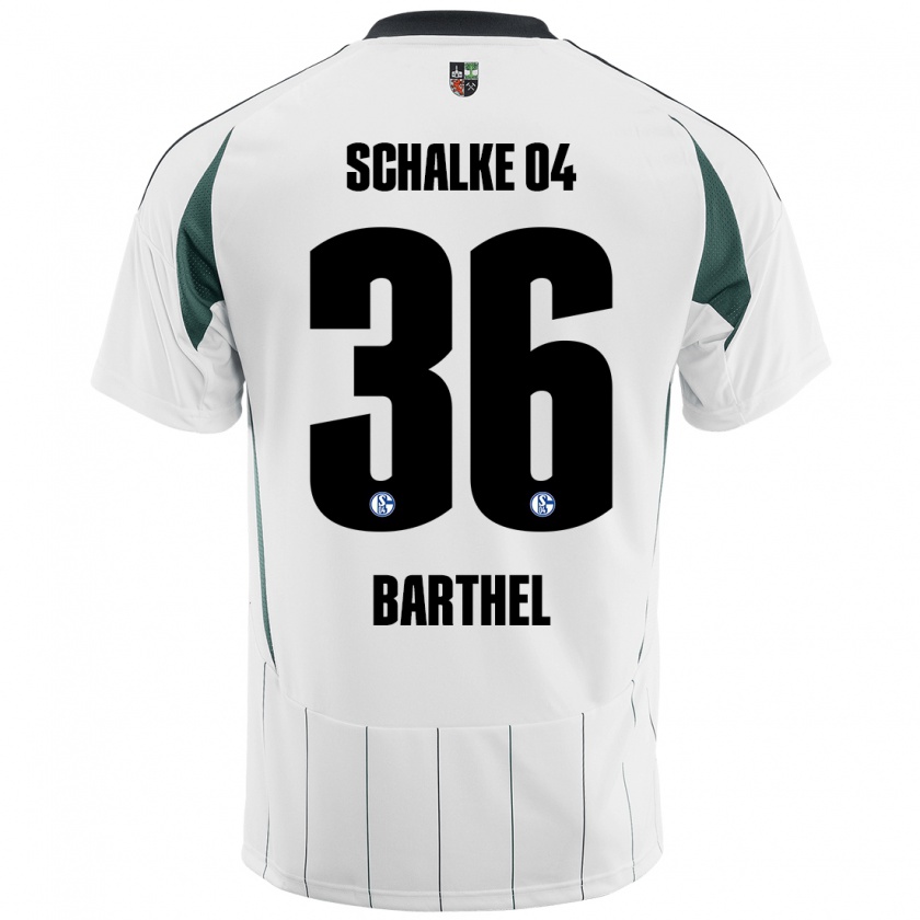 Kandiny Kinder Niklas Barthel #36 Weiß Grün Auswärtstrikot Trikot 2024/25 T-Shirt Österreich