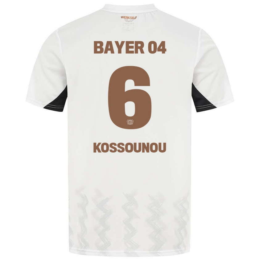 Kandiny Kinder Odilon Kossounou #6 Weiß Schwarz Auswärtstrikot Trikot 2024/25 T-Shirt Österreich