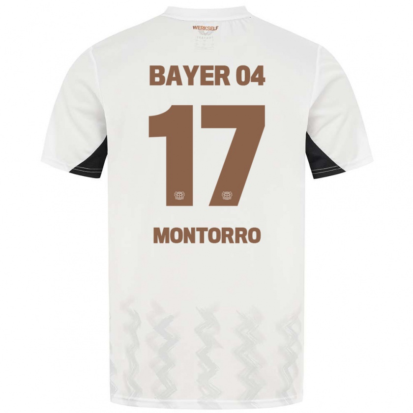 Kandiny Kinder Josuè Montorro #17 Weiß Schwarz Auswärtstrikot Trikot 2024/25 T-Shirt Österreich