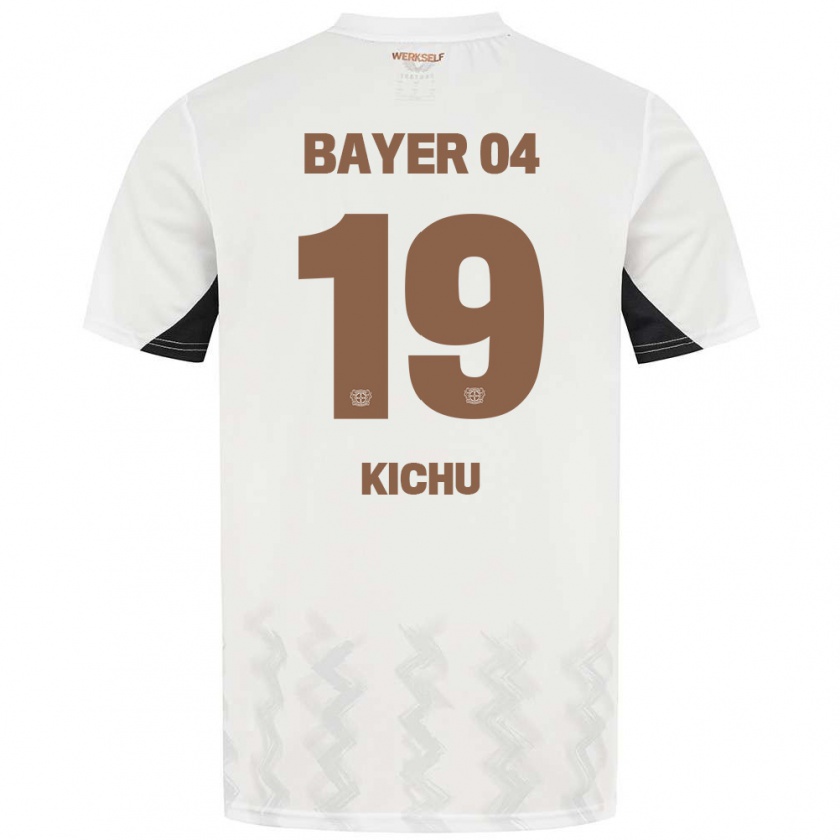 Kandiny Kinder Yassin Kichu #19 Weiß Schwarz Auswärtstrikot Trikot 2024/25 T-Shirt Österreich