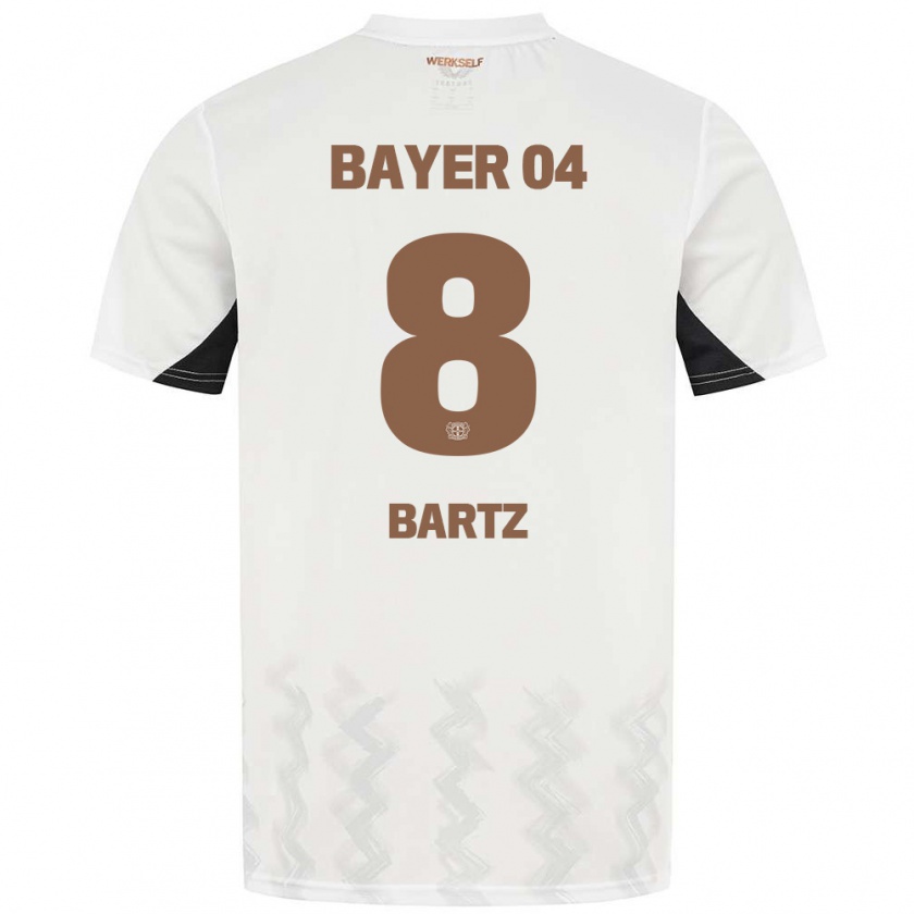 Kandiny Kinder Paulina Bartz #8 Weiß Schwarz Auswärtstrikot Trikot 2024/25 T-Shirt Österreich