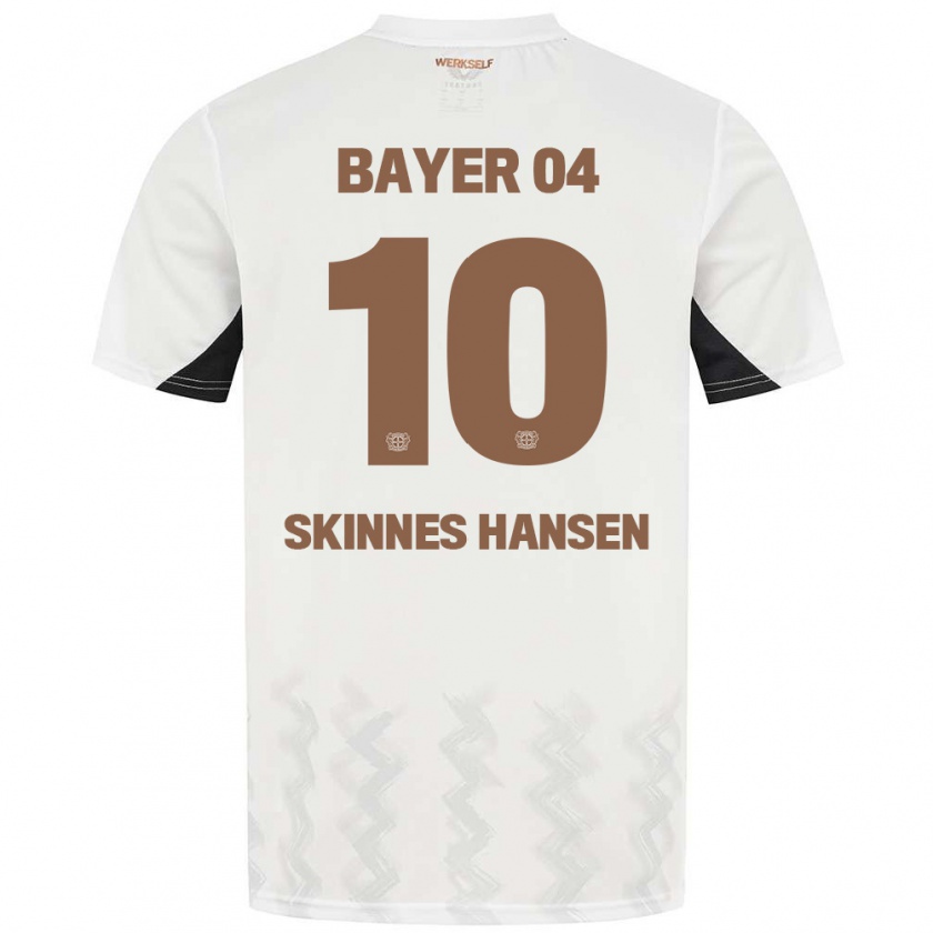 Kandiny Kinderen Synne Skinnes Hansen #10 Wit Zwart Uitshirt Uittenue 2024/25 T-Shirt België