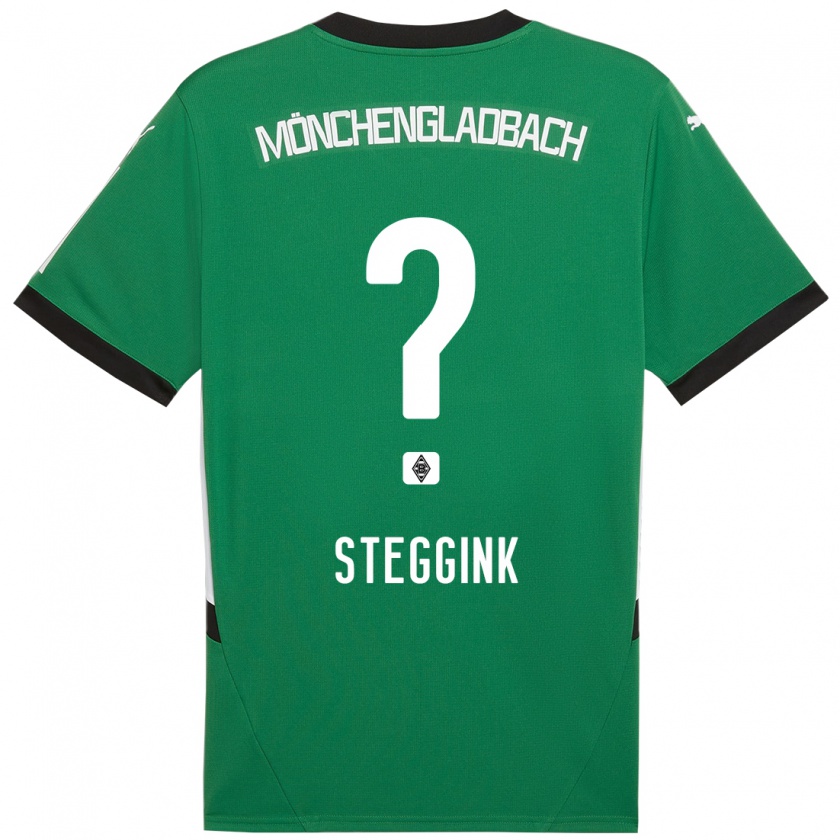 Kandiny Kinder Lennart Steggink #0 Grün Weiß Auswärtstrikot Trikot 2024/25 T-Shirt Österreich