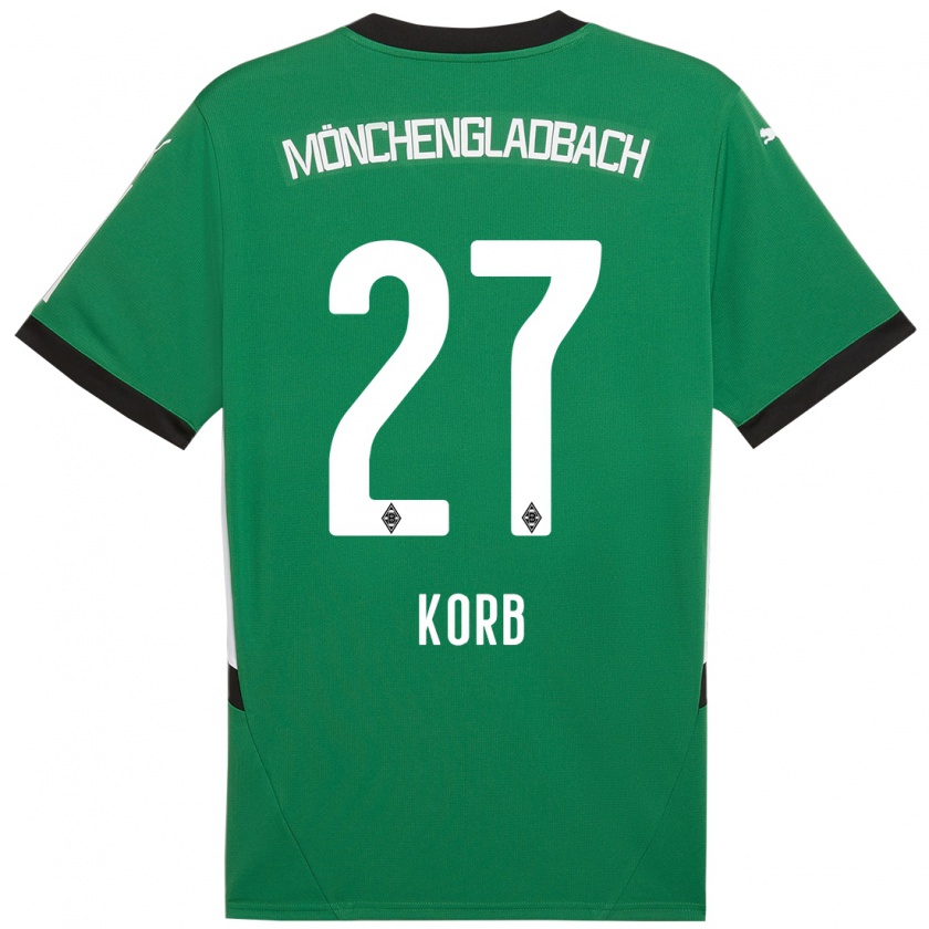 Kandiny Kinder Julian Korb #27 Grün Weiß Auswärtstrikot Trikot 2024/25 T-Shirt Österreich