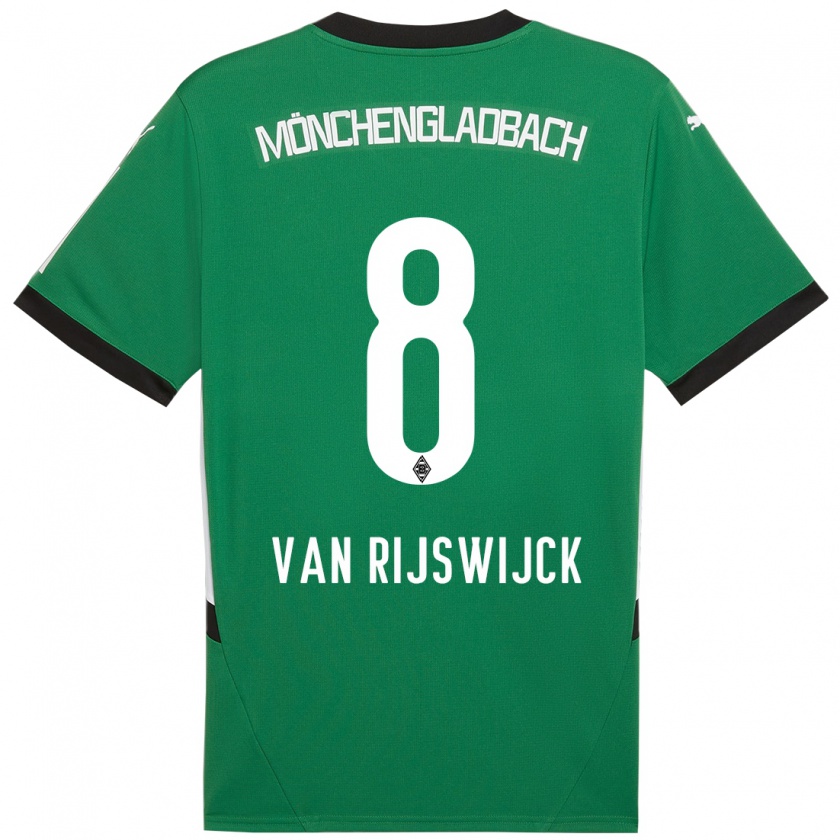 Kandiny Kinderen Britt Van Rijswijck #8 Groen Wit Uitshirt Uittenue 2024/25 T-Shirt