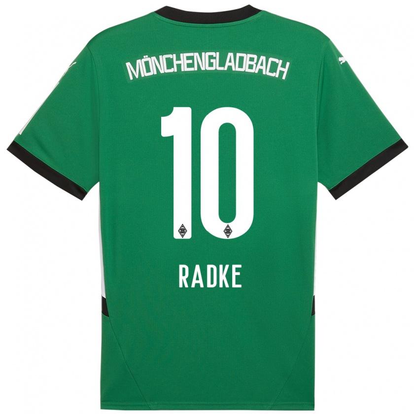 Kandiny Kinderen Laura Radke #10 Groen Wit Uitshirt Uittenue 2024/25 T-Shirt