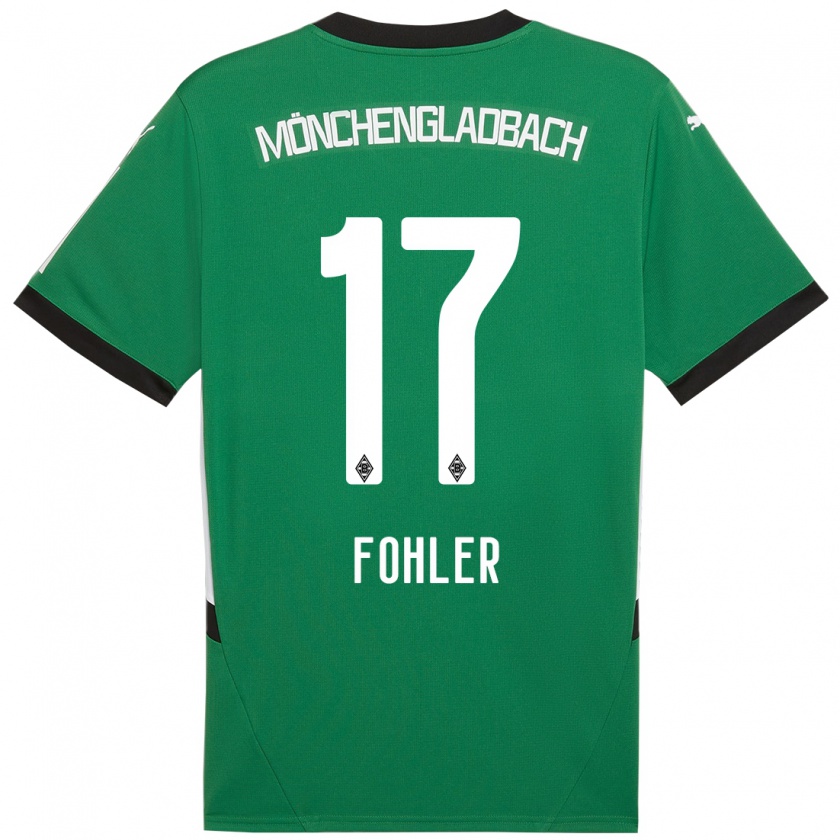 Kandiny Kinderen Selma Fohler #17 Groen Wit Uitshirt Uittenue 2024/25 T-Shirt België