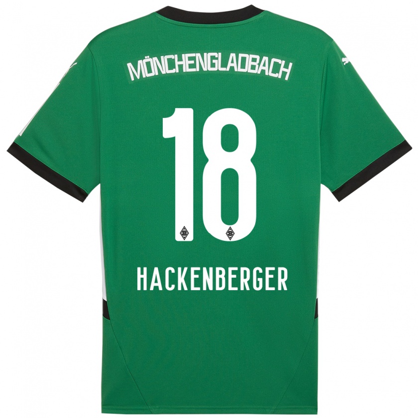 KandinyキッズJessica Hackenberger#18緑 白アウェイシャツ2024/25ジャージーユニフォーム