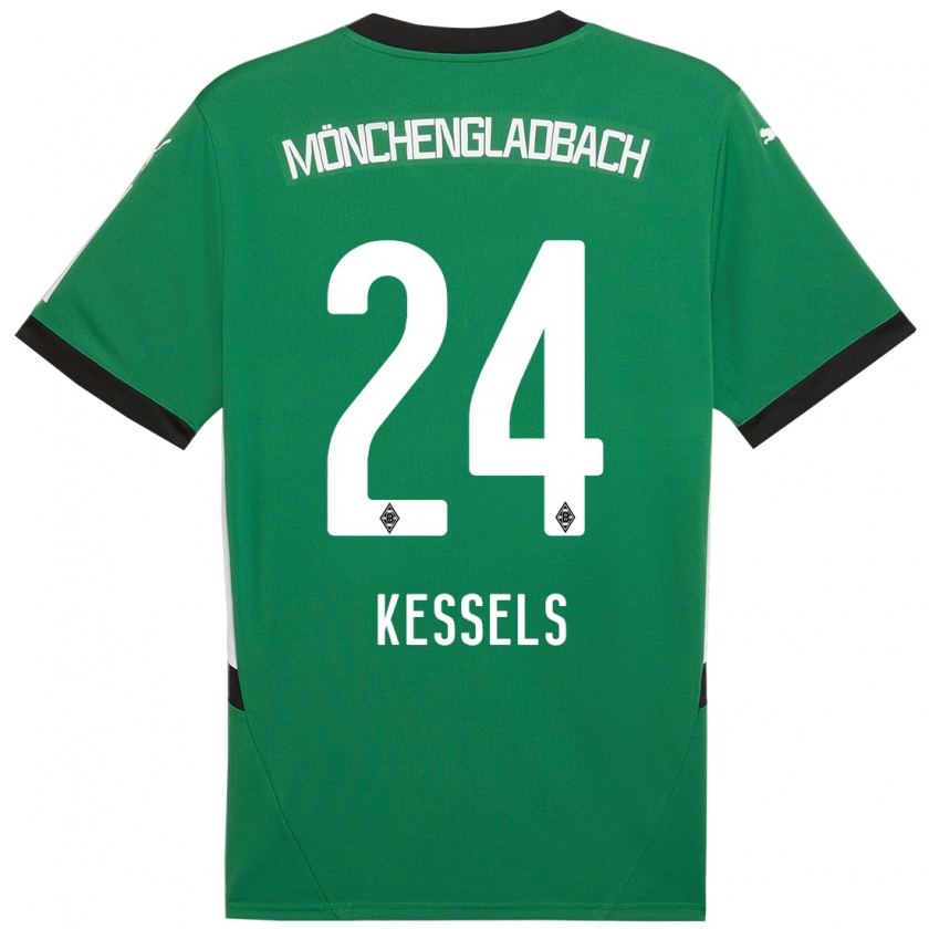 Kandiny Kinder Imke Kessels #24 Grün Weiß Auswärtstrikot Trikot 2024/25 T-Shirt Österreich