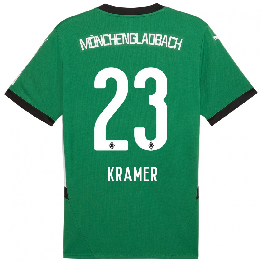 Kandiny Kinderen Christoph Kramer #23 Groen Wit Uitshirt Uittenue 2024/25 T-Shirt