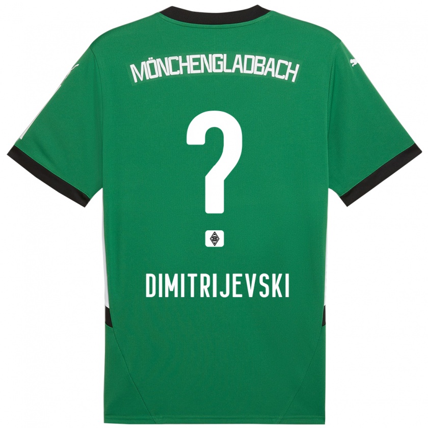 Kandiny Kinder Maximilian Dimitrijevski #0 Grün Weiß Auswärtstrikot Trikot 2024/25 T-Shirt Österreich