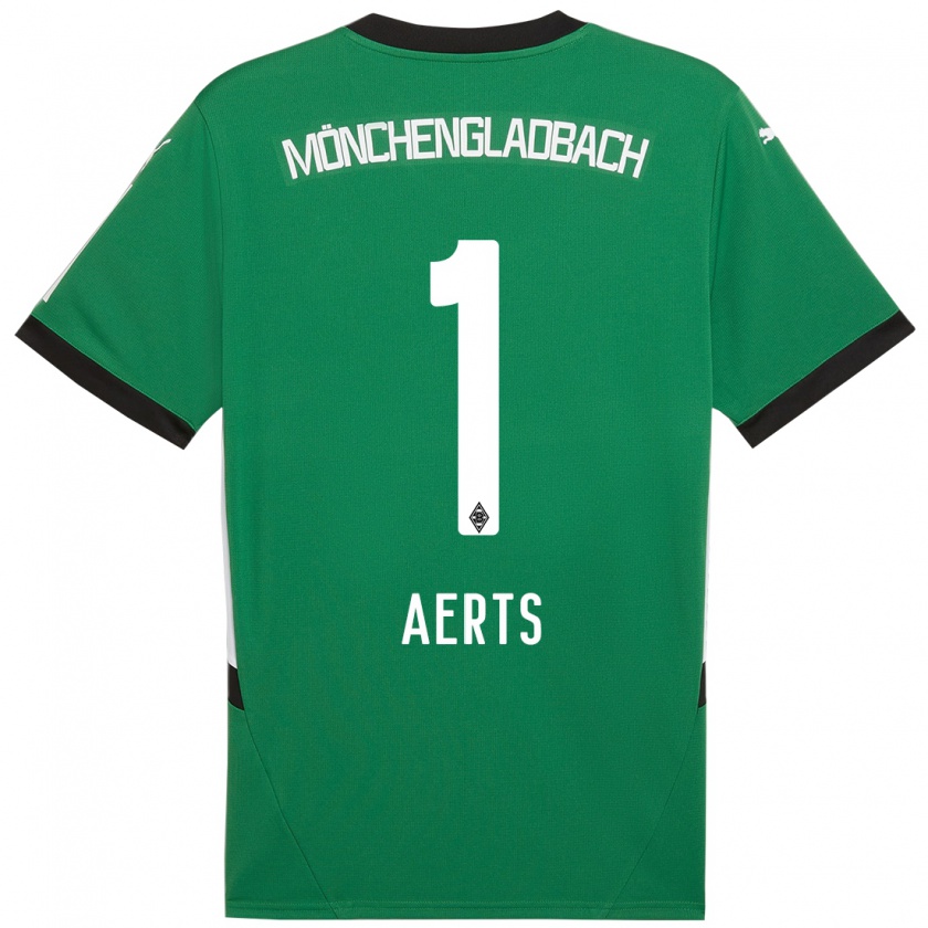 Kandiny Kinderen Liv Aerts #1 Groen Wit Uitshirt Uittenue 2024/25 T-Shirt