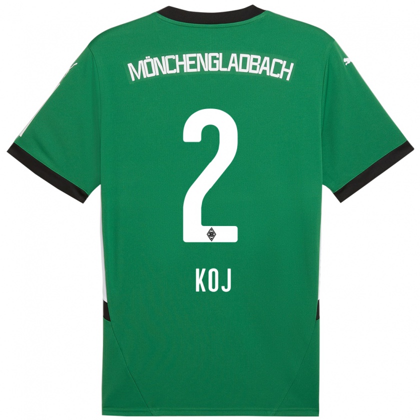 Kandiny Kinder Julia Koj #2 Grün Weiß Auswärtstrikot Trikot 2024/25 T-Shirt Österreich