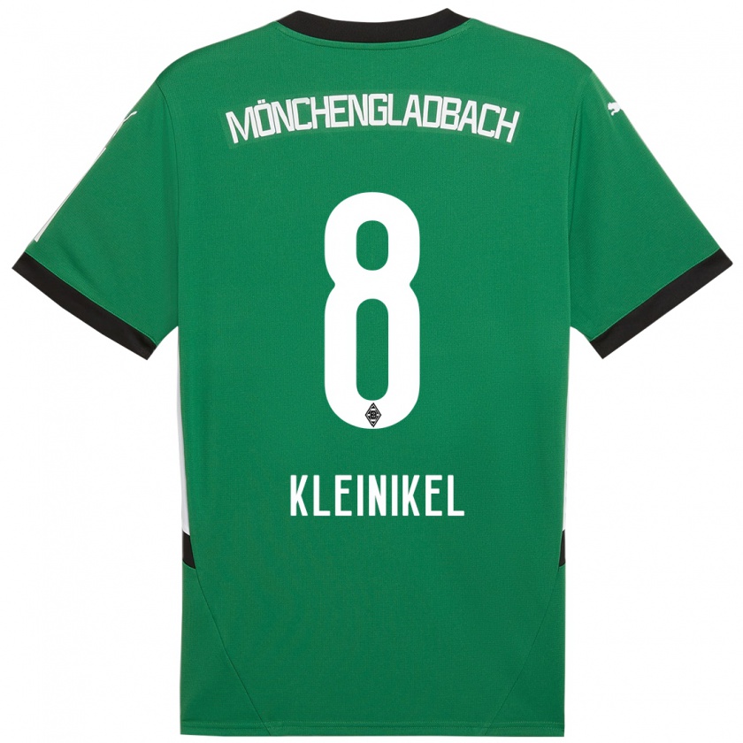 Kandiny Bambino Maglia Nadja Kleinikel #8 Verde Bianco Kit Gara Away 2024/25 Maglietta