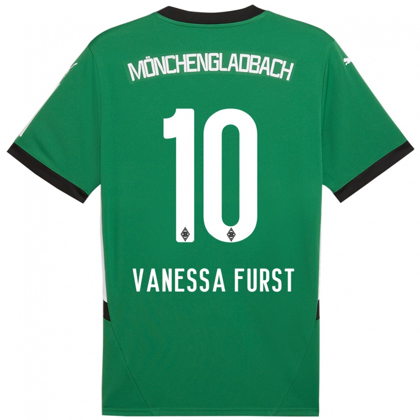 Kandiny Kinderen Vanessa Fürst #10 Groen Wit Uitshirt Uittenue 2024/25 T-Shirt België