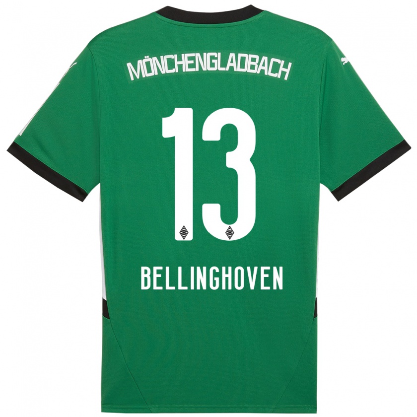 Kandiny Kinderen Christina Bellinghoven #13 Groen Wit Uitshirt Uittenue 2024/25 T-Shirt