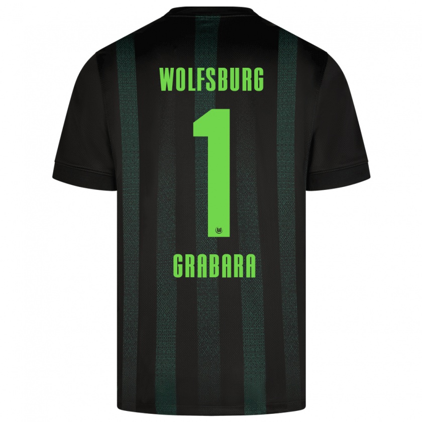 Kandiny Bambino Maglia Kamil Grabara #1 Verde Scuro Kit Gara Away 2024/25 Maglietta