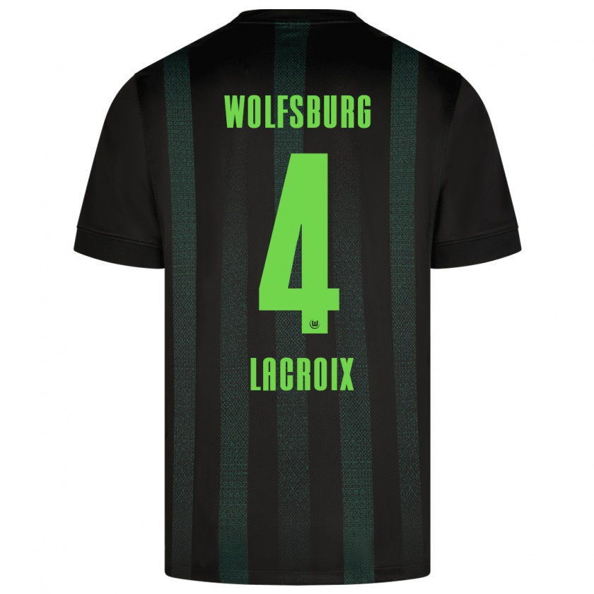 Kandiny Kinder Maxence Lacroix #4 Dunkelgrün Auswärtstrikot Trikot 2024/25 T-Shirt Österreich